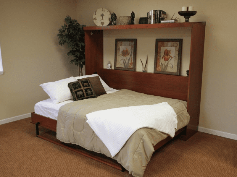 chumasero horizontal queen murphy bed with mattress